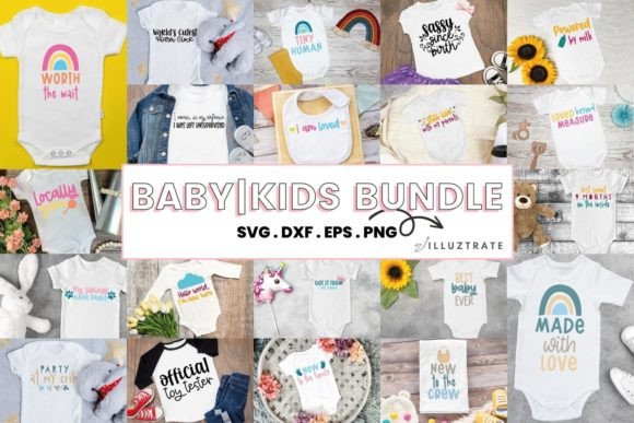 Baby Quotes SVG Bundle for Crafts and Graphics