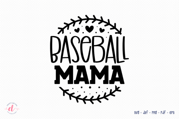 Baseball Mama SVG for Local Business Branding