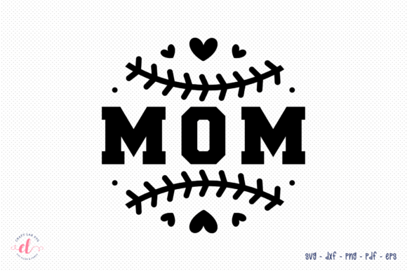Baseball Mom SVG: A Clean Graphic for Creative Crafts