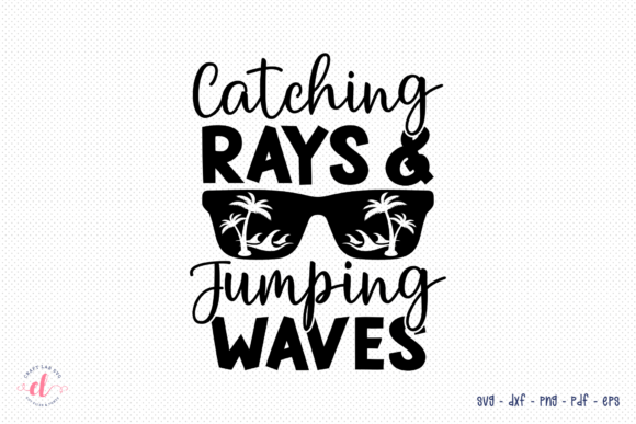 Catching Rays Jumping Waves SVG for Crafts and Graphics