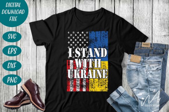I Stand with Ukraine Svg for Crafts and Graphics