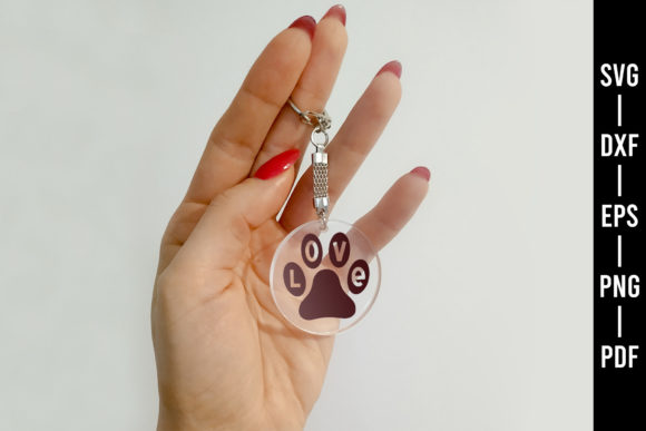 Love Keychain SVG: A Graphic Design Asset for Crafts and Creative Projects