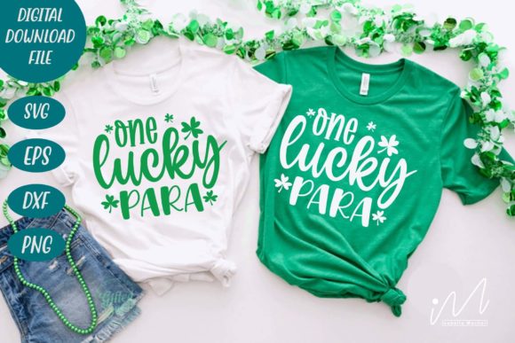 One Lucky Para Svg for Crafts and Graphics