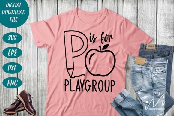 P is for Playgroup SVG – A Cute Graphic for Crafts