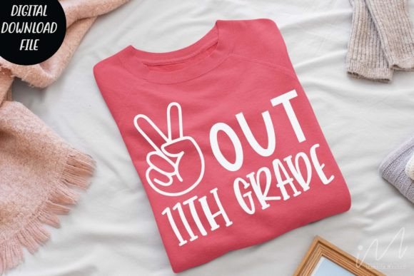 Peace out 11th Grade Svg for Crafts and Graphics