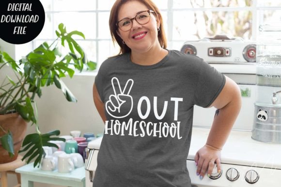 Peace out Homeschool Svg for Modern Graphics and Crafts