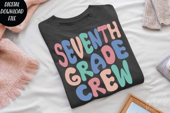 Seventh Grade Crew Svg for Local Business Branding and Crafts