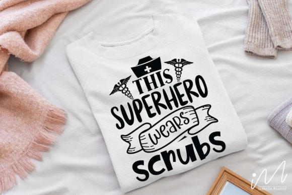 This Superhero Wears Scrubs SVG – A Versatile Graphic for Crafts and Content