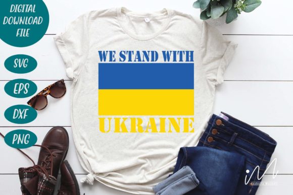 We Stand with Ukraine Svg for Crafts and Graphics